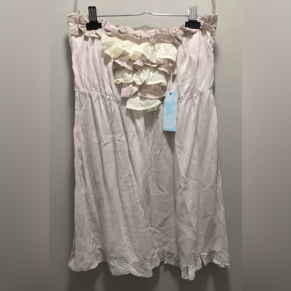 MUD PIE STRAPLESS COVER UP, SIZE M, NWT